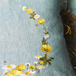 Embroidery file Big Buttercup Wreath image 5