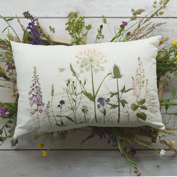 Embroidery file wild grasses for large hoops