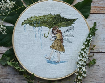 Embroidery Elf in the Summerrain