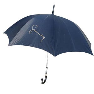 Vintage Black Givenchy Nylon Umbrella | Signed Givenchy