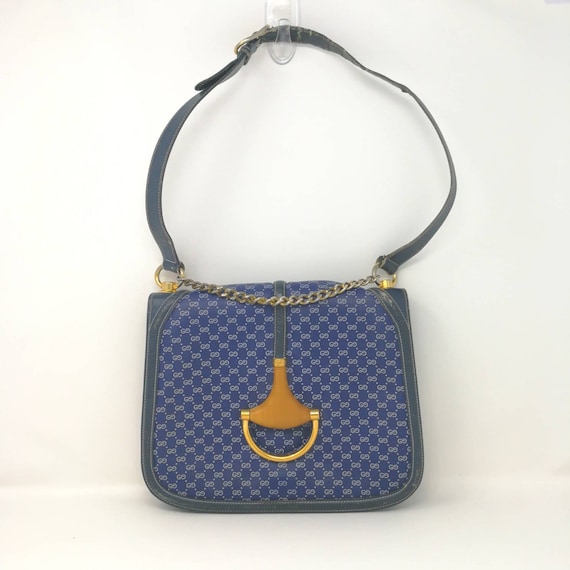 vintage blue gucci bag