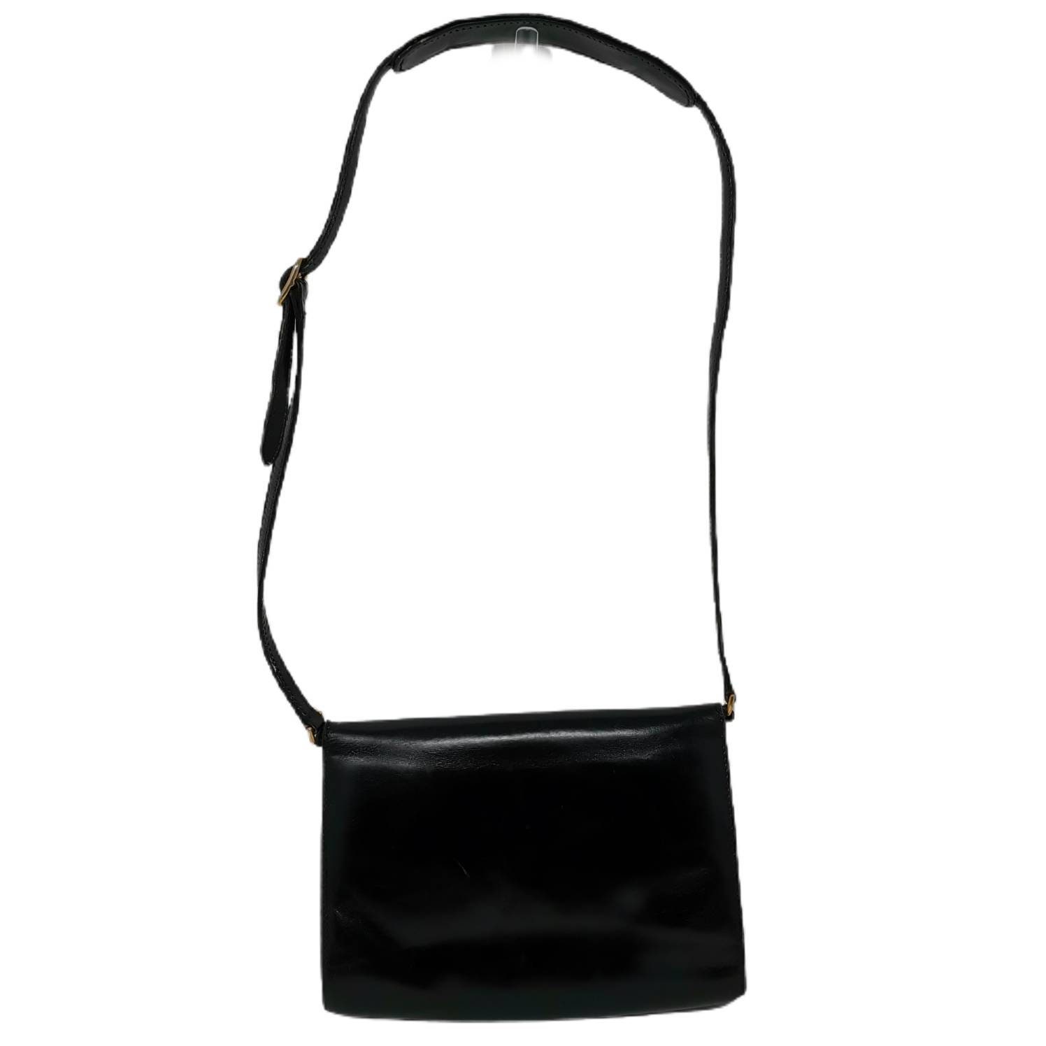 バッグ OLD GUCCI LOGO LEATHER SHOULDER BAG Gucci Gucci Old Gucci GG Logo Leather Shoulder Bag Leather