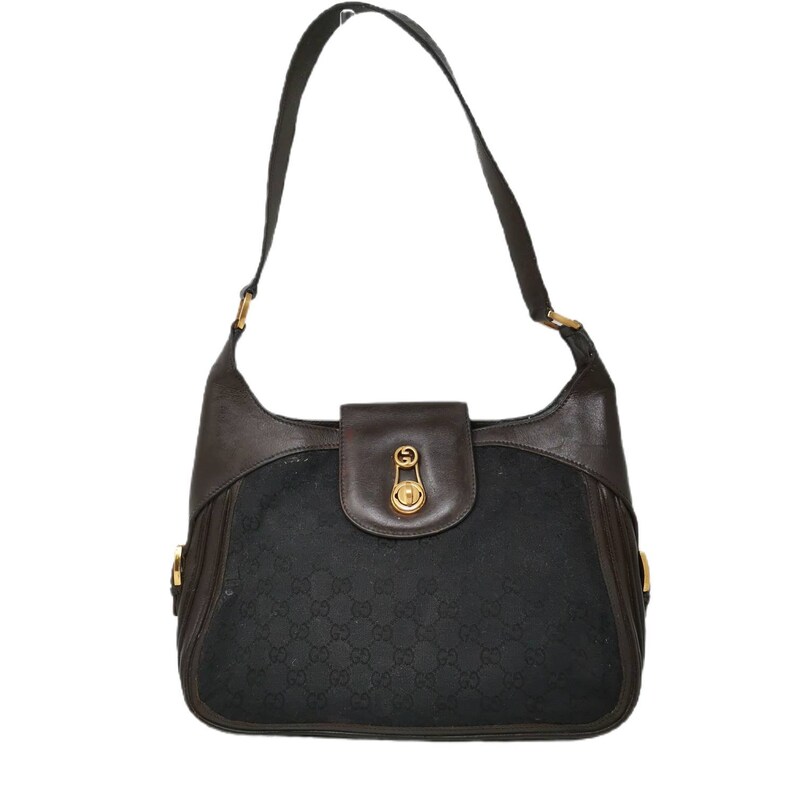 gucci black monogram tote