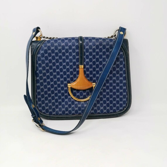 vintage blue gucci bag