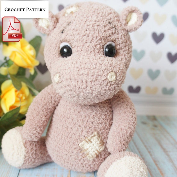 stuffed hippo pattern