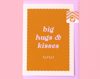 A6 Big Hugs and Kisses Card