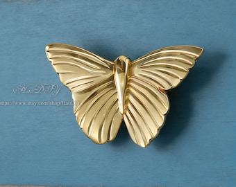 Solid Brass Butterfly Cabinet Handles Knobs, Butterfly Dresser knob, Animal Drawer Vintage Knob, DIY Pulls Handle, Cabinet Hardware