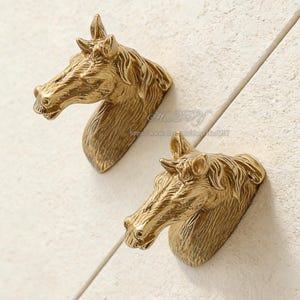 Brass Horse Knobs Cabinet Pulls Drawer Knobs Dresser Pulls  Handles Kitchen cupboard Knobs Pulls Cabinet Pulls Furniture Hardware