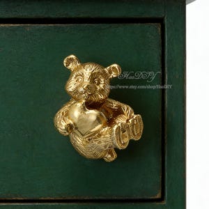 Brass Love Bear Knobs Cabinet Pulls Drawer Knobs Dresser Pulls  Handles Kitchen cupboard Knobs Pulls Cabinet Pulls Furniture Hardware