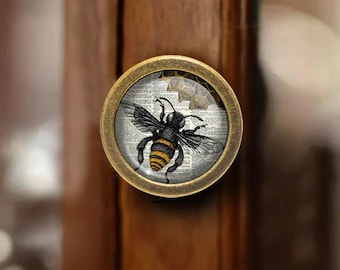 Bij - ladeknoppen trekt handgrepen koepel cabochon knoppen handgemaakte knoppen lade trekt knoppen dressoir trekt knoppen handgrepen kast trekt hardware