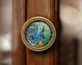 Octopus Knobs Cabinet Dresser Knobs Handles Pulls Kitchen Cabinet Wine cabinet Door Knobs Dresser Pulls Handles Cabinet Knob Furniture Knobs