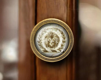 Lion Knobs Cabinet Dresser Knobs Handles Pulls Kitchen Cabinet Wine cabinet Door Knobs Dresser Pulls Handles Cabinet Knobs Furniture Pulls