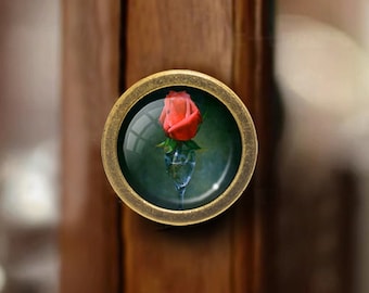 Rose Knobs Cabinet Dresser Knobs Handles Pulls Kitchen Cabinet Wine cabinet Door Knobs Dresser Pulls Handles Cabinet Knob Furniture Knobs