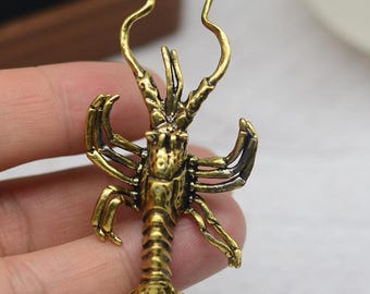 Bronzen kreeft messing knop kast trekt lade knop dressoir pull knoppen handgrepen keuken knoppen trekt kabinet pull hardware