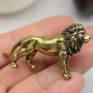 Perilla de latón macizo con forma de león de bronce para gabinetes, cajones, tocadores, cocinas, herrajes para gabinetes.