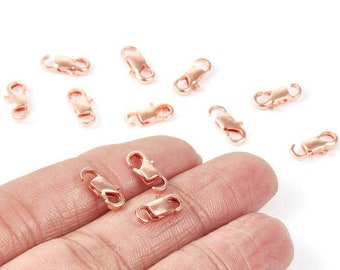 Antique Bronze Tone Plated Brass Cord End Clasp DIY Jewelry Finding HT930 200pcs 5.65x2.44mm Brass Cord End Clasp Raw Brass Findings