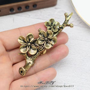 Bronze Flowers Solid Brass Knob Cabinet Pulls Drawer Knob Dresser Pull Knobs Handles Kitchen Knobs Pulls Cabinet Pull Hardware