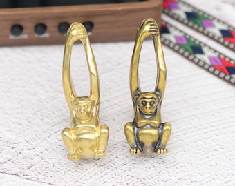 Affe Messing Knauf Kabinett Knäufe Schublade Knob Dresser Pull Knäufe Griffe Küche Knäufe Knäufe Schrank Knäufe Hardware