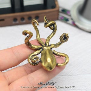 Octopus Brass Knob Cabinet Pulls Drawer Knob Dresser Pull Knobs Handles Kitchen Knobs Pulls Cabinet Pull Hardware