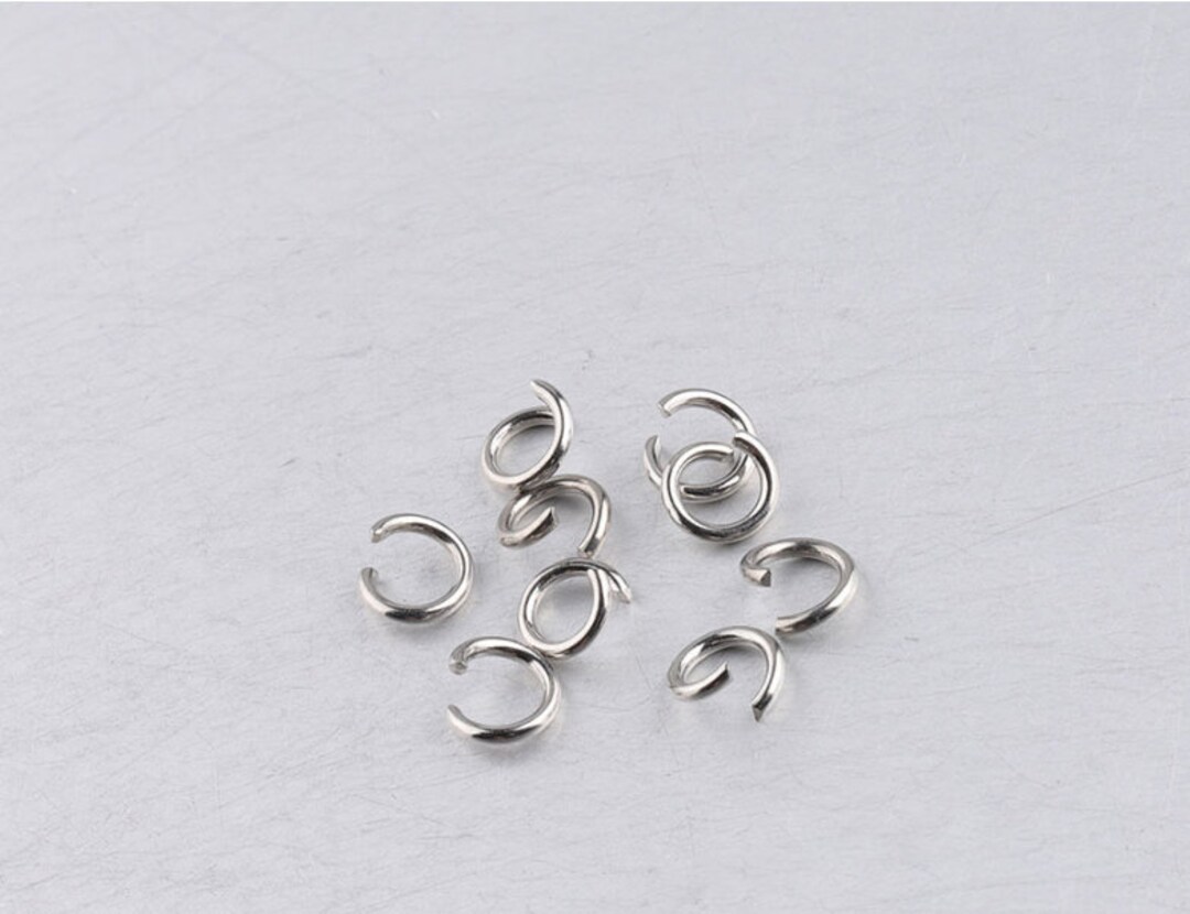200pcs 4/5/6mm Jump Rings,diy Stainless Steel Fitting,stainless Steel