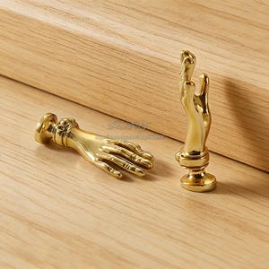 Solid Brass Hand Cabinet Handles Knobs, Hand Dresser knob, Hand Drawer Vintage Knob, DIY Pulls Handle, Cabinet Hardware