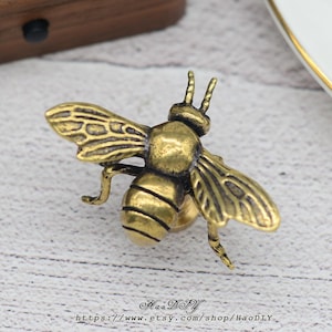 Cute Bee Solid Brass Knob Cabinet Pulls Drawer Knob Dresser Pull Knobs Handles Kitchen Knobs Pulls Cabinet Pull Hardware