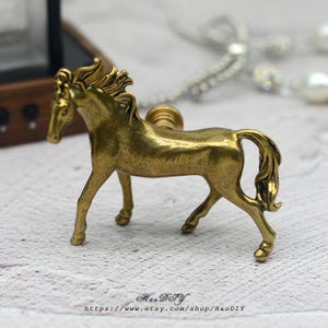 Bronze Horse Solid Brass Knob Cabinet Pulls Drawer Knob Dresser Pull Knobs Handles Kitchen Knobs Pulls Cabinet Pull Hardware