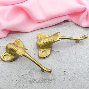 Solid Brass Elephant Cabinet Handles Knobs, Elephant Dresser knob, Animal Drawer Vintage Knob, DIY Pulls Handle, Cabinet Hardware