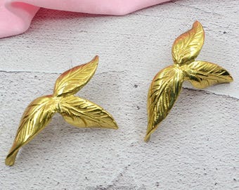Solid Brass Leaf Cabinet Handles Knobs, Leaf Dresser knob, Leaf Shaped Drawer Vintage Knob, DIY Pulls Handle, Cabinet Hardware