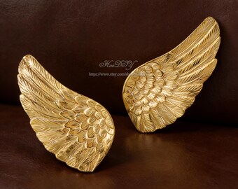 Wing Knobs Solid Brass Knobs Cabinet Pulls Drawer Knobs Dresser Pulls Knobs Handles Kitchen Knobs Pulls Unique Cabinet Pulls Hardware