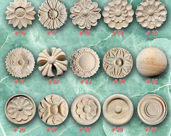 1 sztuka rozety aplikacja onlay, niemalowane drewniane rzeźbione ozdoby do domu, aplikacje do rzeźbienia mebli, WD2