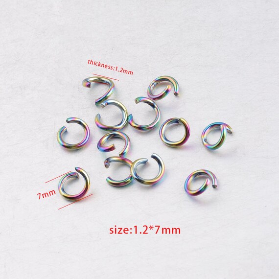 7mm Jump Rings 200pcs Stainless Steel Jump Rings for Jewelry Making Earring  Findings Jewellery Findings -  Israel