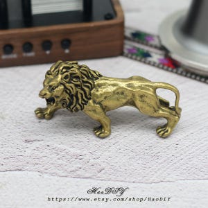 Perilla de latón macizo con forma de león de bronce para gabinetes, cajones, tocadores, cocinas, herrajes para gabinetes.