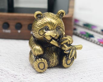 Panda Solid Brass Knob Cabinet Pulls Drawer Knob Dresser Pull Knobs Handles Kitchen Knobs Pulls Cabinet Pull Hardware, Animal Cabinet Knobs
