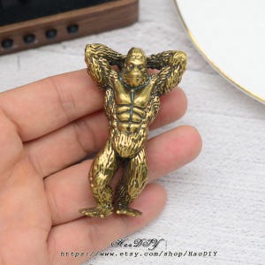 Tiradores de latón macizo de bronce Gorilla para gabinetes, cajones, tocadores, cocinas, herrajes para gabinetes.
