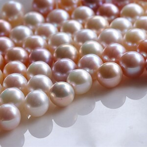 13-15mm NATURAL Freshwater Pearl Beads, Beautiful White Color Round  Shape,Pearl Bead AA+ Pearl, Great Quality PB1089