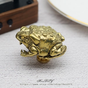 Bronze Toad Solid Brass Knob Cabinet Pulls Drawer Knob Dresser Pull Knobs Handles Kitchen Knobs Pulls Cabinet Pull Hardware