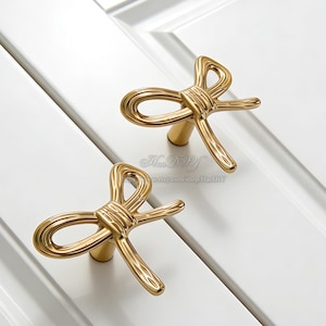 Messing Bogen Kabinett Griff Knäufe Einzigartige Dresser Knäufe Massiv Messing Schublade Knäufe Messing-Schrank Knäufe Pulls Schrank Hardware