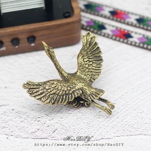 Crane Solid Brass Knob Cabinet Pulls Drawer Knob Dresser Pull Knobs Handles Kitchen Knobs Pulls Cabinet Pull Hardware, Animal Cabinet Knobs