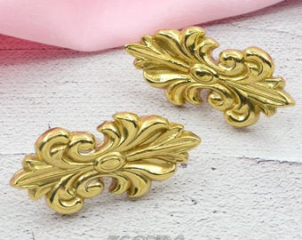 Boutons de poignées d'armoire à fleurs en laiton massif, bouton de commode fleurie, bouton vintage de tiroir en forme de fleur, poignée de tirage bricolage, quincaillerie d'armoire