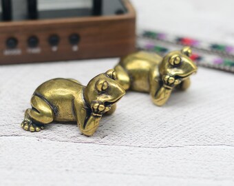 フロッグ真鍮ノブキャビネットプル引き出しノブドレッサープルノブハンドルキッチンノブプルキャビネットプルハードウェア