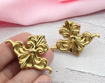 Boutons de poignées d'armoire à fleurs en laiton massif, bouton de commode fleurie, bouton vintage de tiroir en forme de fleur, poignée de tirage bricolage, quincaillerie d'armoire