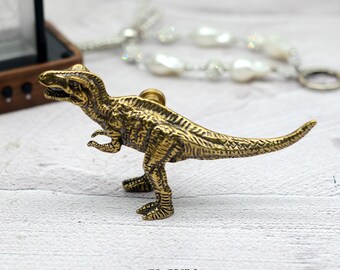 Puxadores de armário de latão maciço de dinossauro de bronze, puxadores de gaveta, puxadores de cômoda, puxadores de cozinha, puxadores de armário