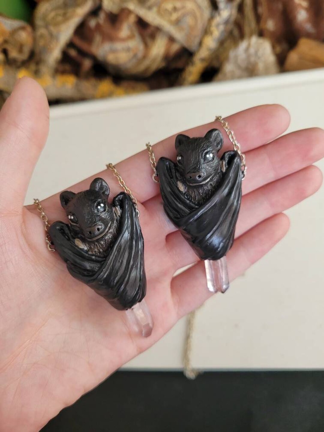 Vera Cruz Amethyst Bat Pendant / Buyers Choice / Silver Plated Necklace ...