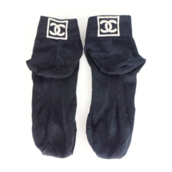 Chanel Sport Line Logo Black Socks