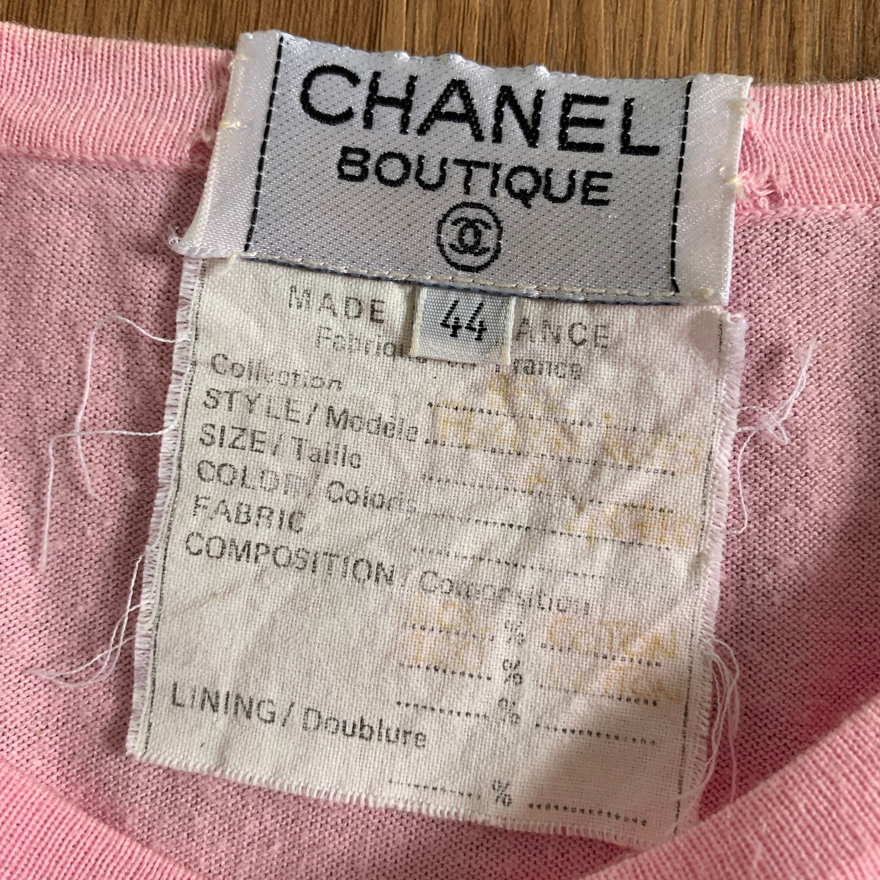 Authentic! CHANEL Great *VTG* Blush Pink Rose Gold Logo Travel