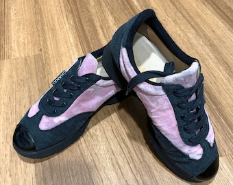 Zapatos vintage de terciopelo rosa de Chanel