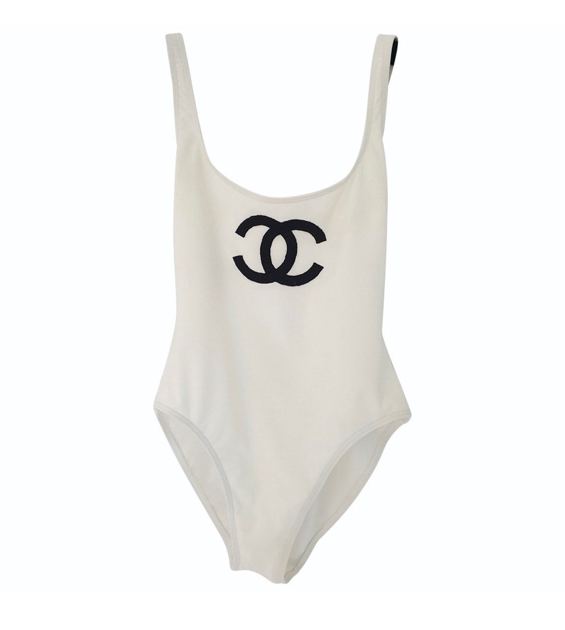 Vintage Chanel Logo White Swimsuit/one-piece | Etsy