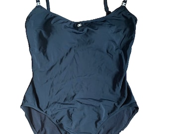 水着・ラッシュガード CHANEL Vintage Swimsuit Authentic Chanel Vintage Bikini Swimsuit Yellow Black Size
