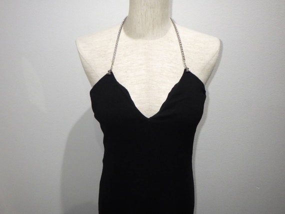 CHANEL Vintage Chanel 98P Chanel Chain Long Dress